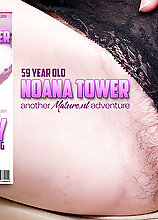 Skinny Noana Tower Is A 59 Year Old Gilf With A Hairy Pussy And Loves To Masturbate When She's Alone